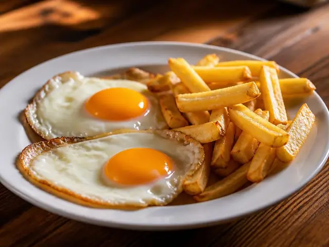 DOS HUEVOS Y PATATAS