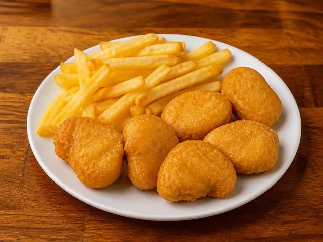 SEIS NUGGETS Y PATATAS